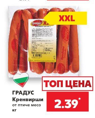 Кренвирши от птиче месо - Кауфланд