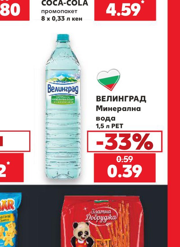 ВЕЛИНГРАД Минерална вода 1,5 л PET – Кауфланд