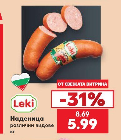 Наденица различни видове - Кауфланд