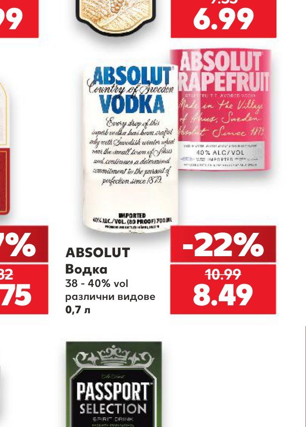 ABSOLUT Водка 0,7 л – Кауфланд