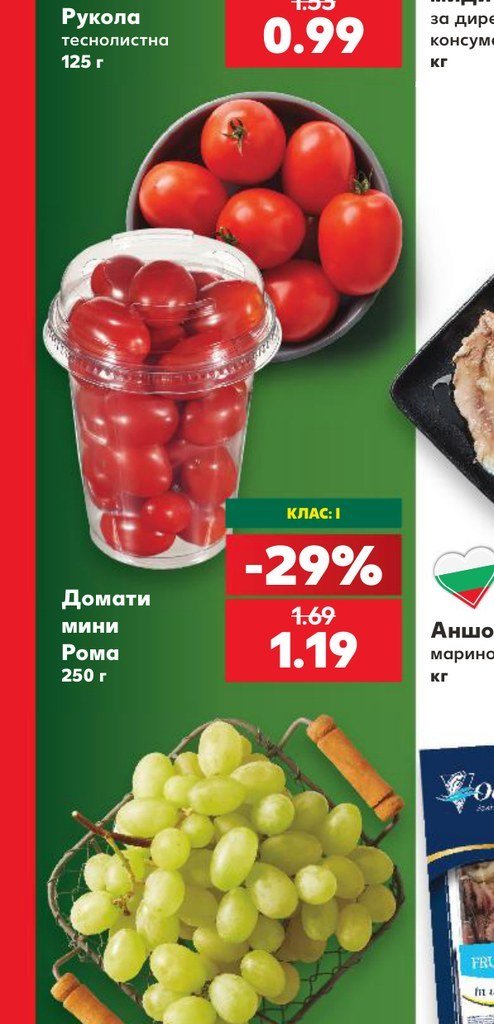 Домати мини Рома 250 г - Кауфланд