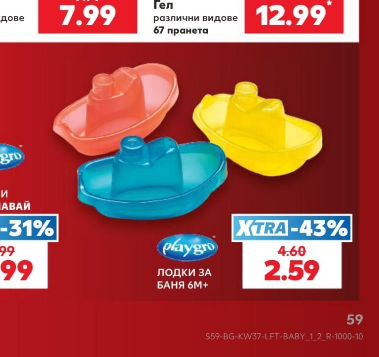 ЛОДКИ ЗА БАНЯ 6М+ - Кауфланд