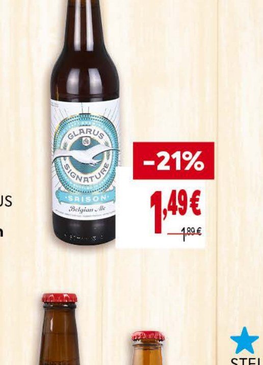 GLARUS SIGNATURE SAISON Belgian Ale - Била