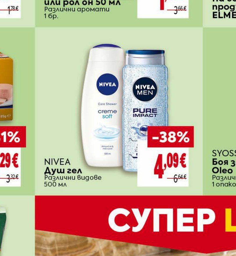 NIVEA Душ гел Различни видове 500 мл - Била