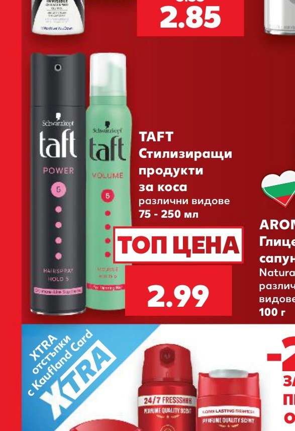 TAFT Стилизиращи продукти за коса различни видове 75 - 250 мл - Кауфланд