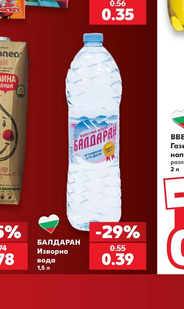БАЛДАРАН Изворна вода 1,5 л - Кауфланд