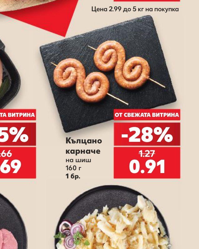 Кълцано карначе на шиш 160 г 1 бр - Кауфланд