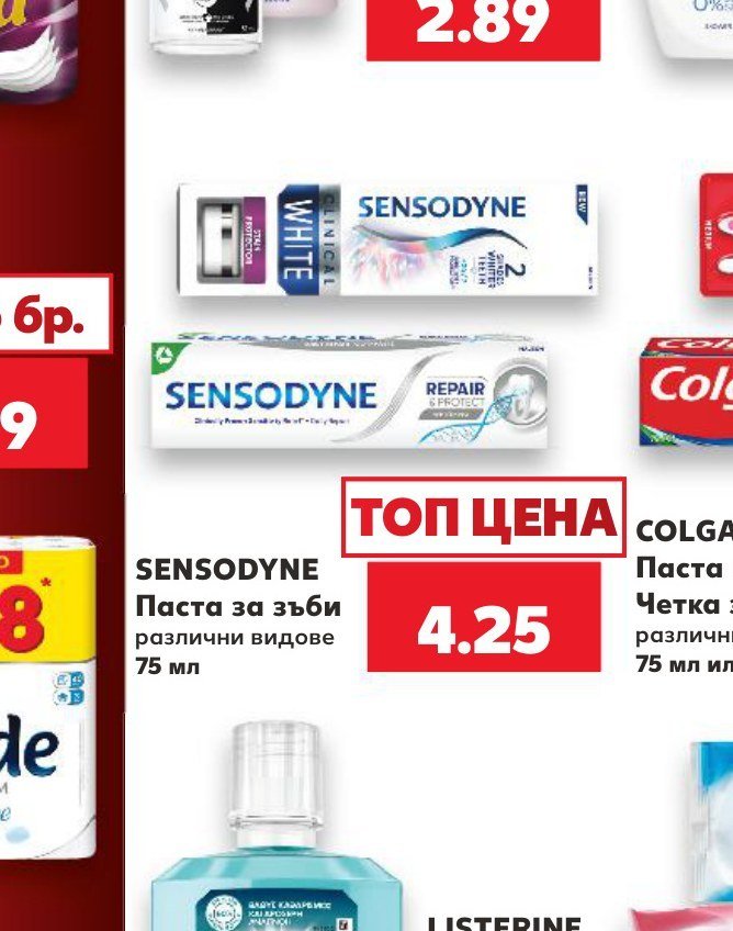 SENSODYNE Паста за зъби различни видове 75 мл - Кауфланд