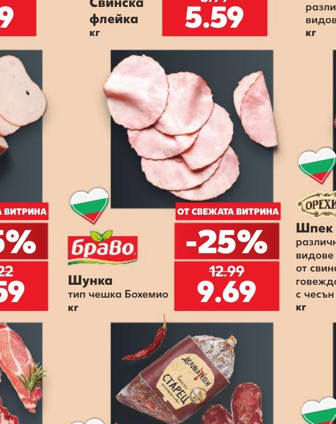 Шунка тип чешка Бохемио - Кауфланд
